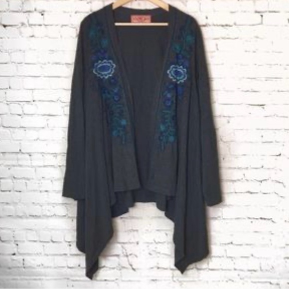 Johnny Was Tops - Johnny Was JWLA Embroidered Cardigan Sweater Size XL